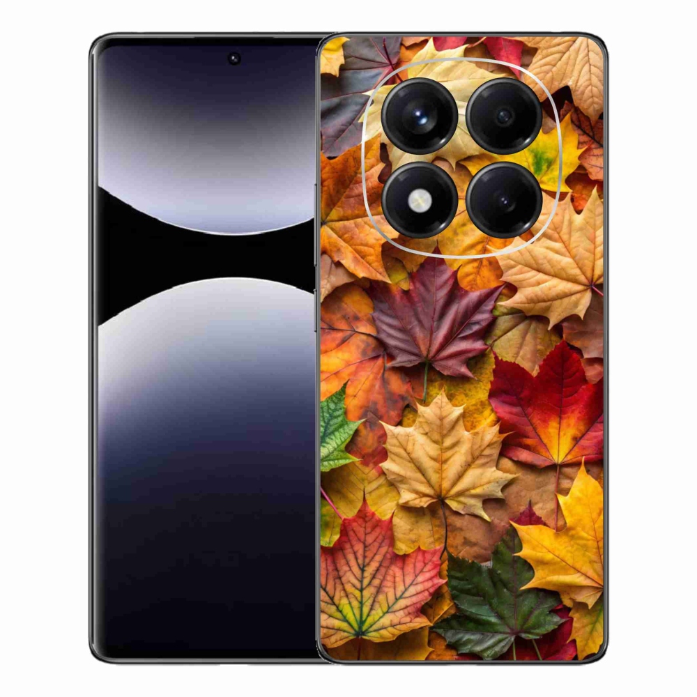 Gél borítás mmCase a Xiaomi Redmi Note 14 Pro-hoz - juharlevelek 2