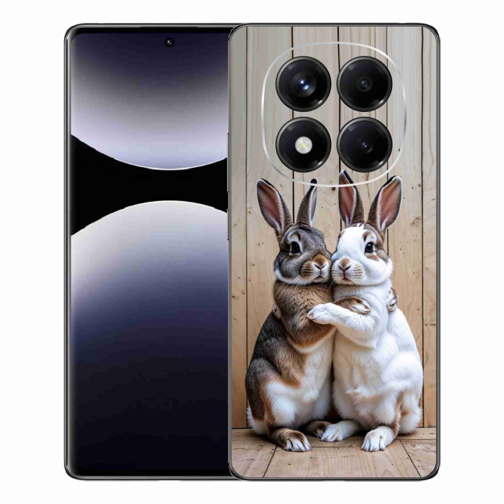 Gél borítás mmCase a Xiaomi Redmi Note 14 Pro számára - nyúl pár