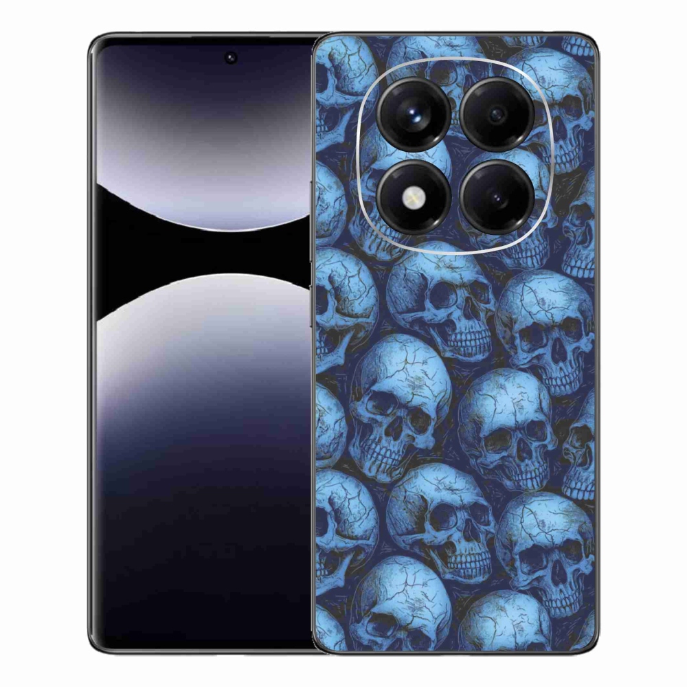 Gél borítás mmCase a Xiaomi Redmi Note 14 Pro számára - koponyák
