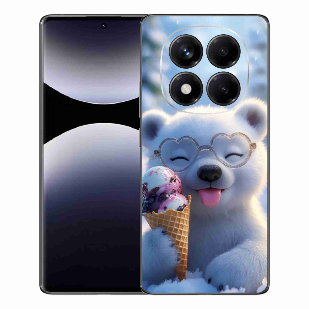 Gél borítás mmCase a Xiaomi Redmi Note 14 Pro számára - mackó fagylalttal