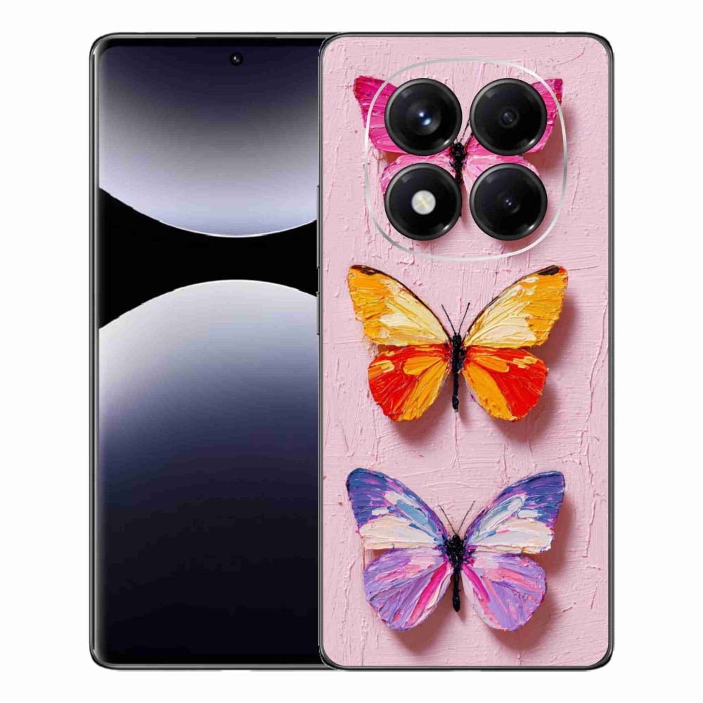 Gél borítás mmCase a Xiaomi Redmi Note 14 Pro számára - pillangó szentháromság