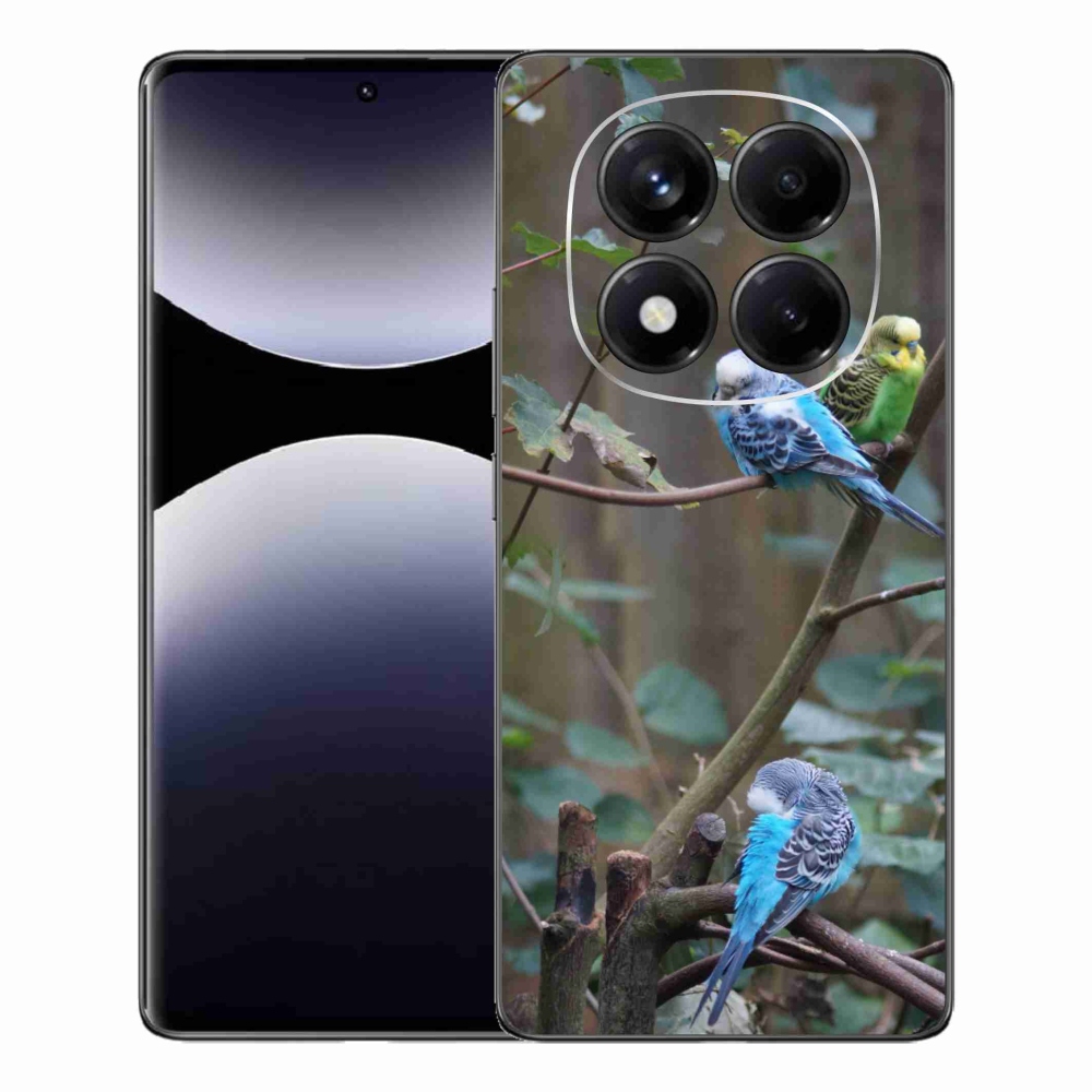 Gél borítás mmCase a Xiaomi Redmi Note 14 Pro számára - papagájok az ágon