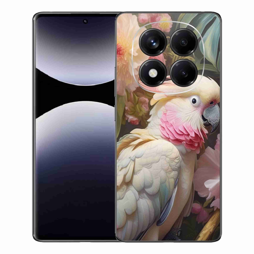 Gél borítás mmCase a Xiaomi Redmi Note 14 Pro készülékhez - papagáj kakadu rózsaszín 2