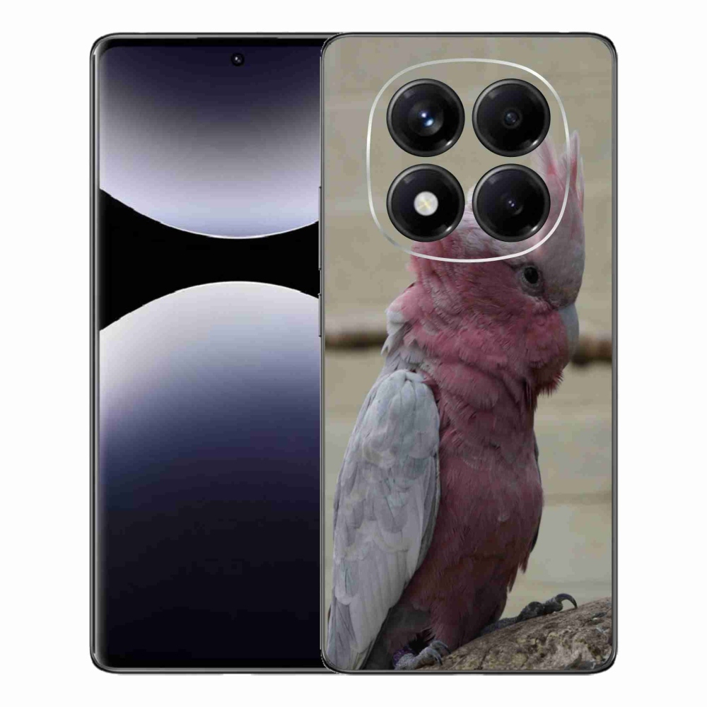 Zselés borítás mmCase a Xiaomi Redmi Note 14 Pro készülékhez - papagáj kakadu rózsaszínű