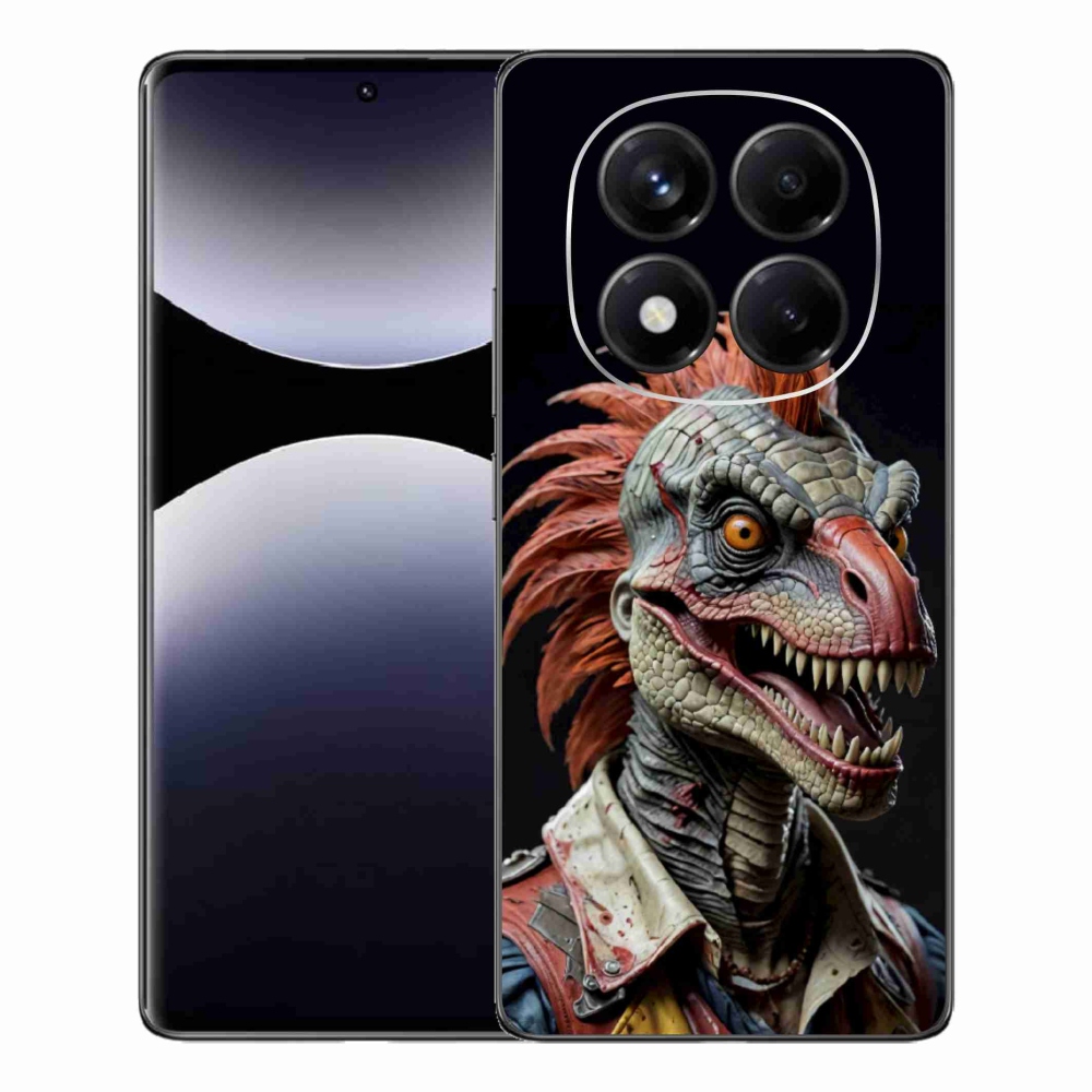 Gél borítás mmCase a Xiaomi Redmi Note 14 Pro-hoz - punk dinoszaurusz