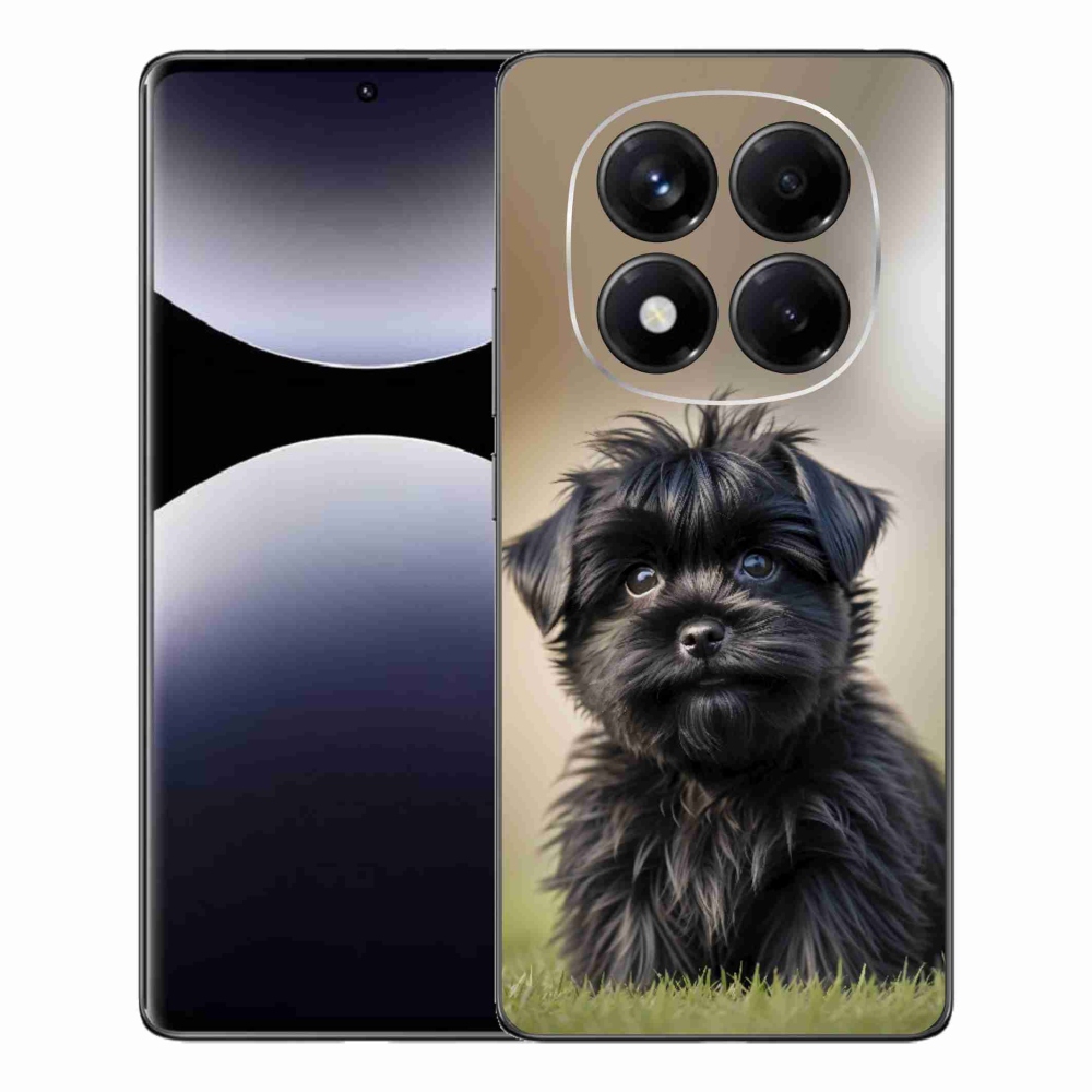Gél borítás mmCase a Xiaomi Redmi Note 14 Pro számára - aranyos fekete kutya