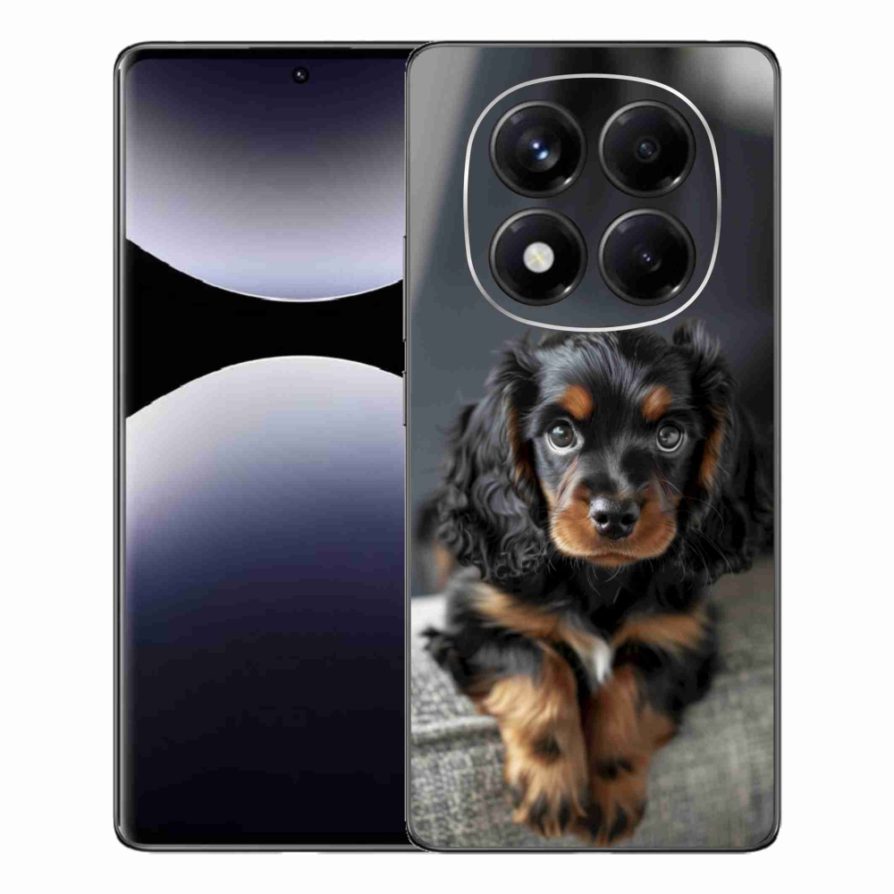 Gél borítás mmCase a Xiaomi Redmi Note 14 Pro számára - aranyos hosszú szőrű tacskó