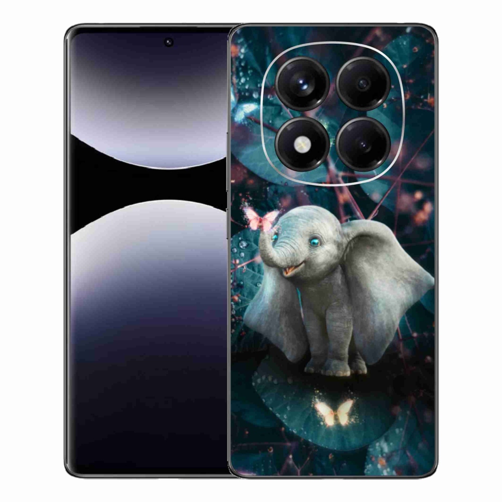 Gél borítás mmCase a Xiaomi Redmi Note 14 Pro számára - aranyos elefánt