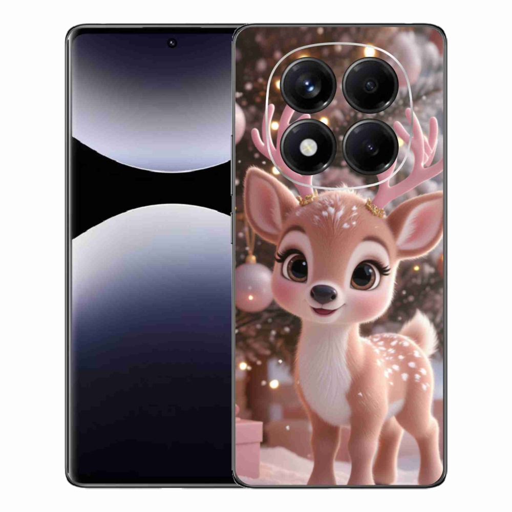 Gél borítás mmCase a Xiaomi Redmi Note 14 Pro számára - aranyos rénszarvas