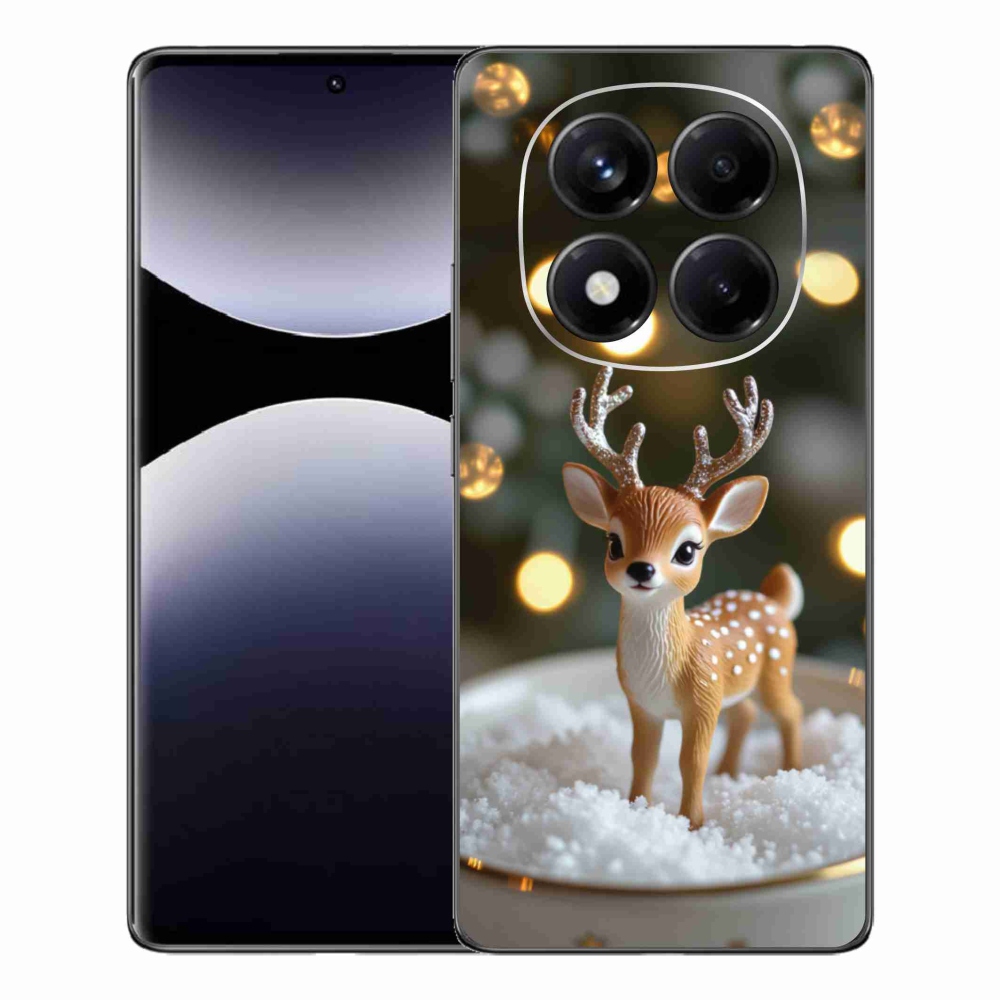 Gél borítás mmCase a Xiaomi Redmi Note 14 Pro számára - aranyos karácsonyi szarvasok