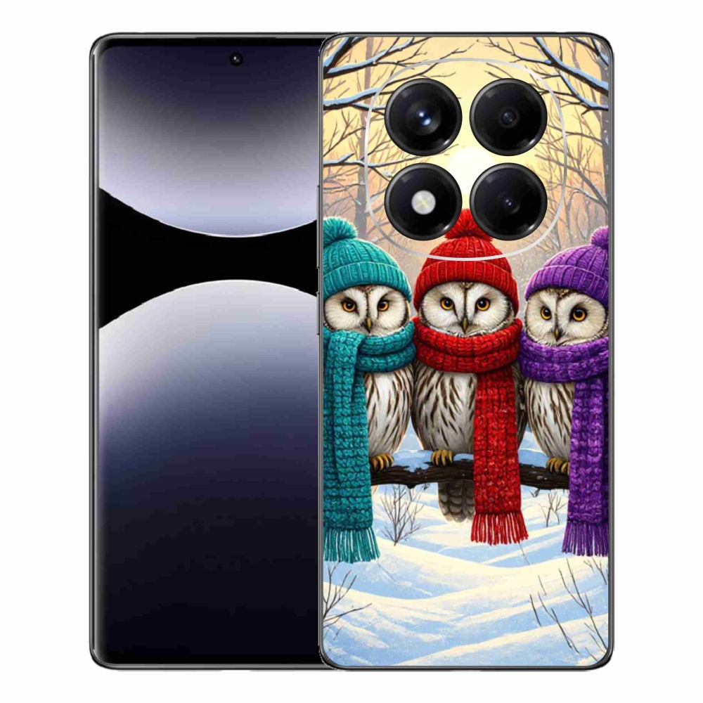 Gél borítás mmCase a Xiaomi Redmi Note 14 Pro számára - bagoly barátok