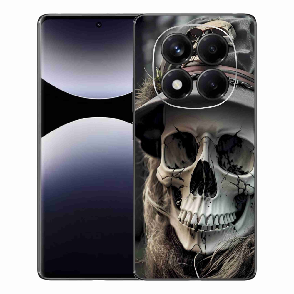 Zselés borítás mmCase a Xiaomi Redmi Note 14 Pro-hoz - sötét koponya