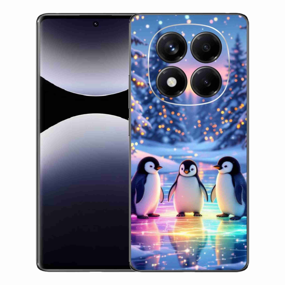 Gél borítás mmCase a Xiaomi Redmi Note 14 Pro számára - pingvinek