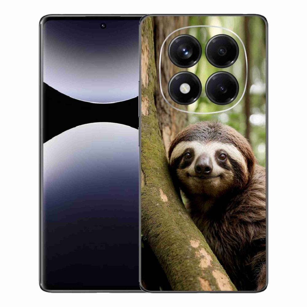 Gél borítás mmCase a Xiaomi Redmi Note 14 Pro számára - mosolygó lajhár