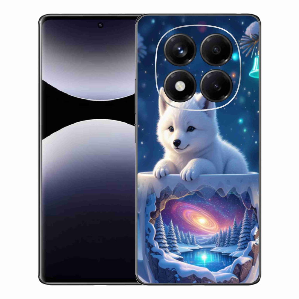 Gél borítás mmCase a Xiaomi Redmi Note 14 Pro számára - Karácsonyi kölyökkutyakölyök