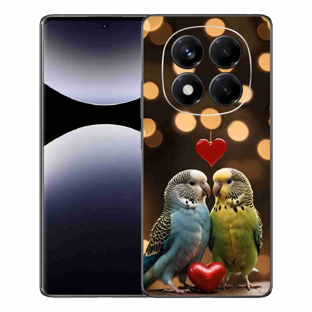 Gél borítás mmCase a Xiaomi Redmi Note 14 Pro számára - szerelmes papagájok