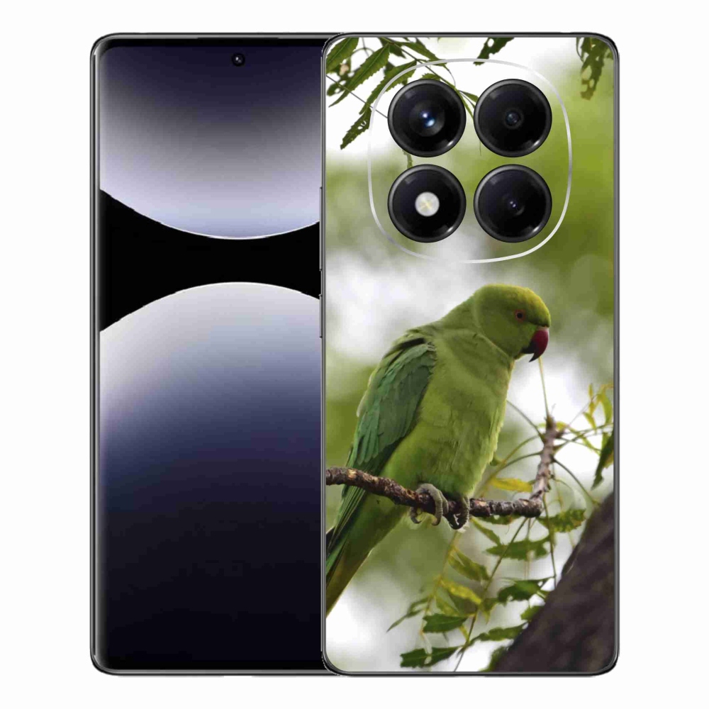 Gél borítás mmCase a Xiaomi Redmi Note 14 Pro készülékhez - zöld papagáj
