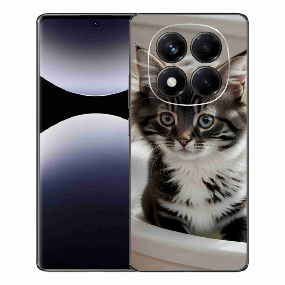 Gél borítás mmCase a Xiaomi Redmi Note 14 Pro számára - kíváncsi cica