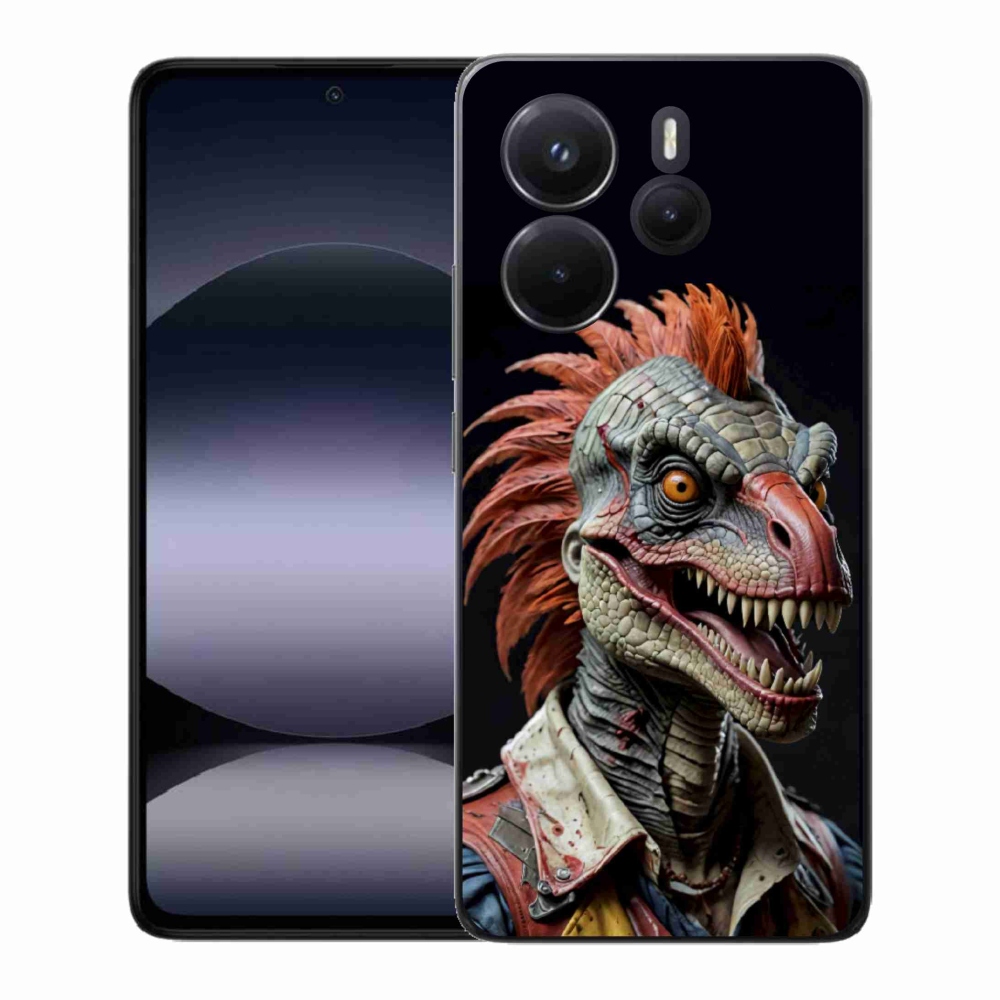 Gél borítás mmCase a Xiaomi Redmi Note 14-hez - punk dinoszaurusz