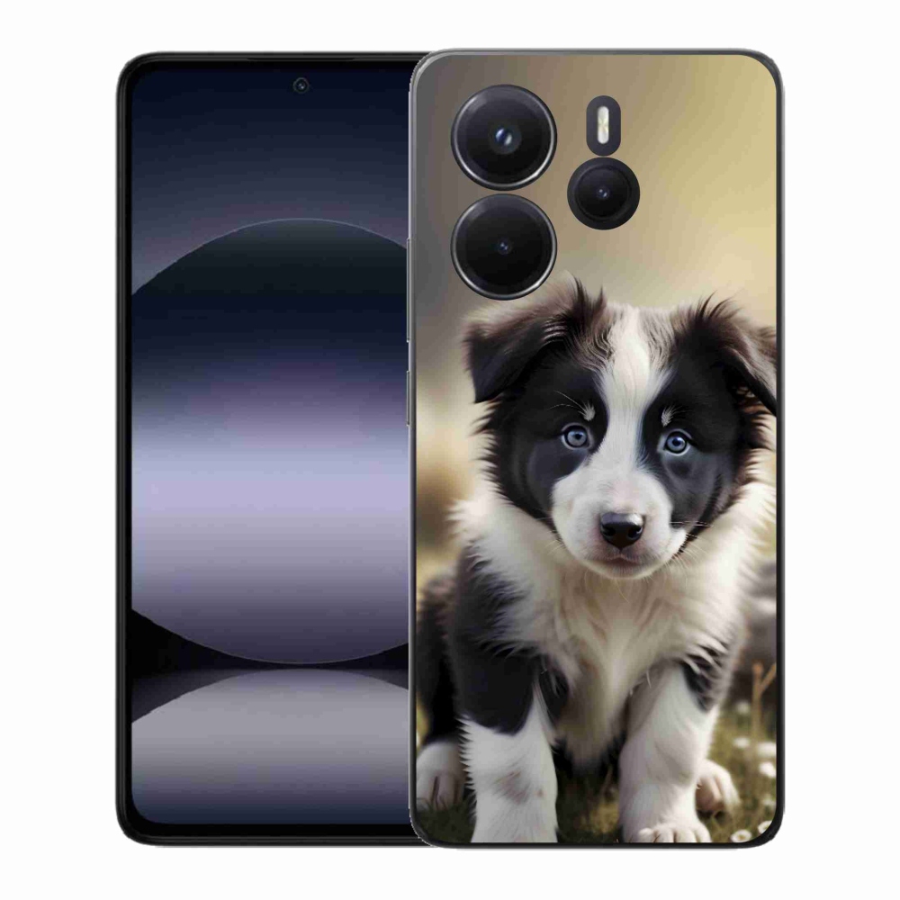 Gél borító mmCase a Xiaomi Redmi Note 14-hez - aranyos border collie