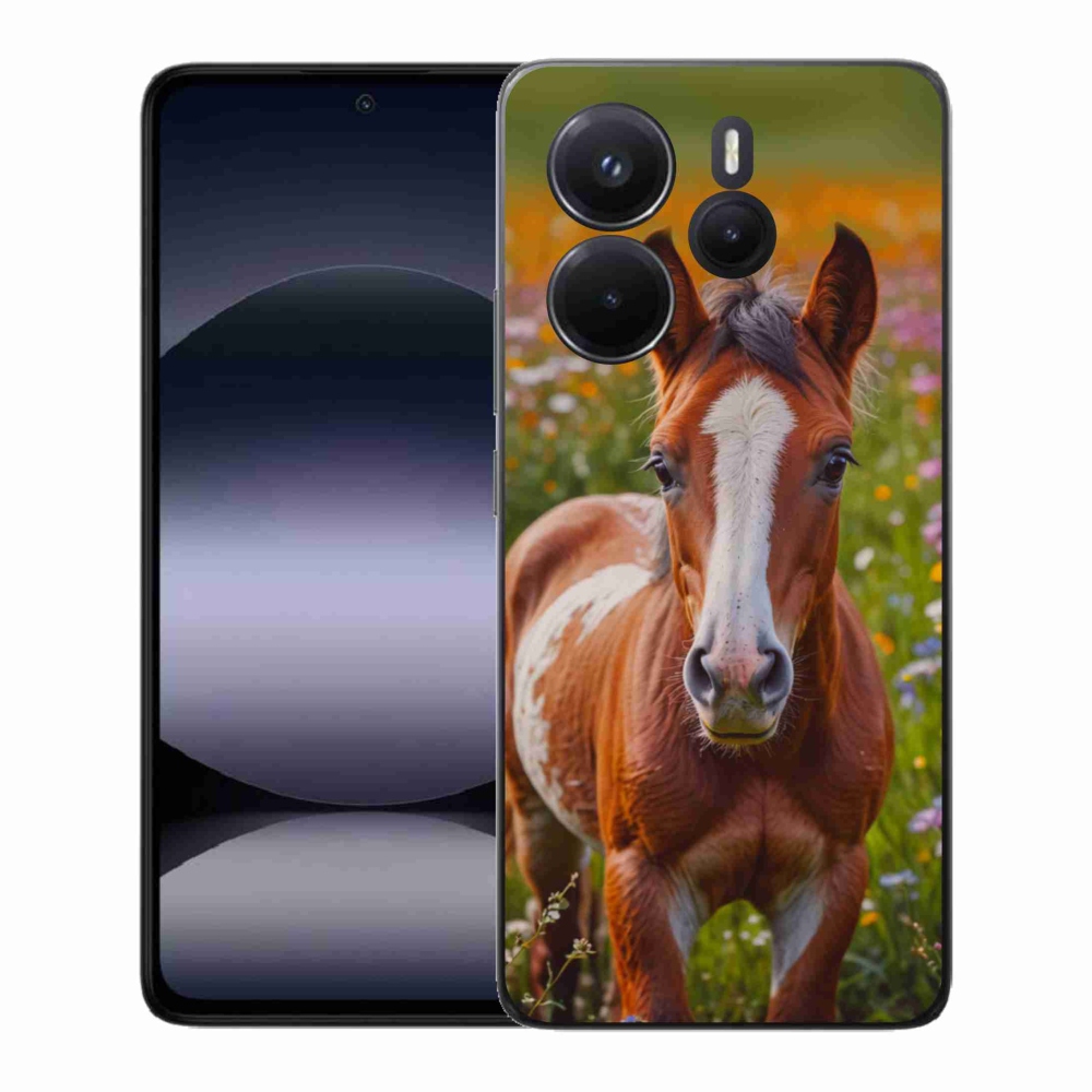 Gél borító mmCase a Xiaomi Redmi Note 14-hez - aranyos csikó
