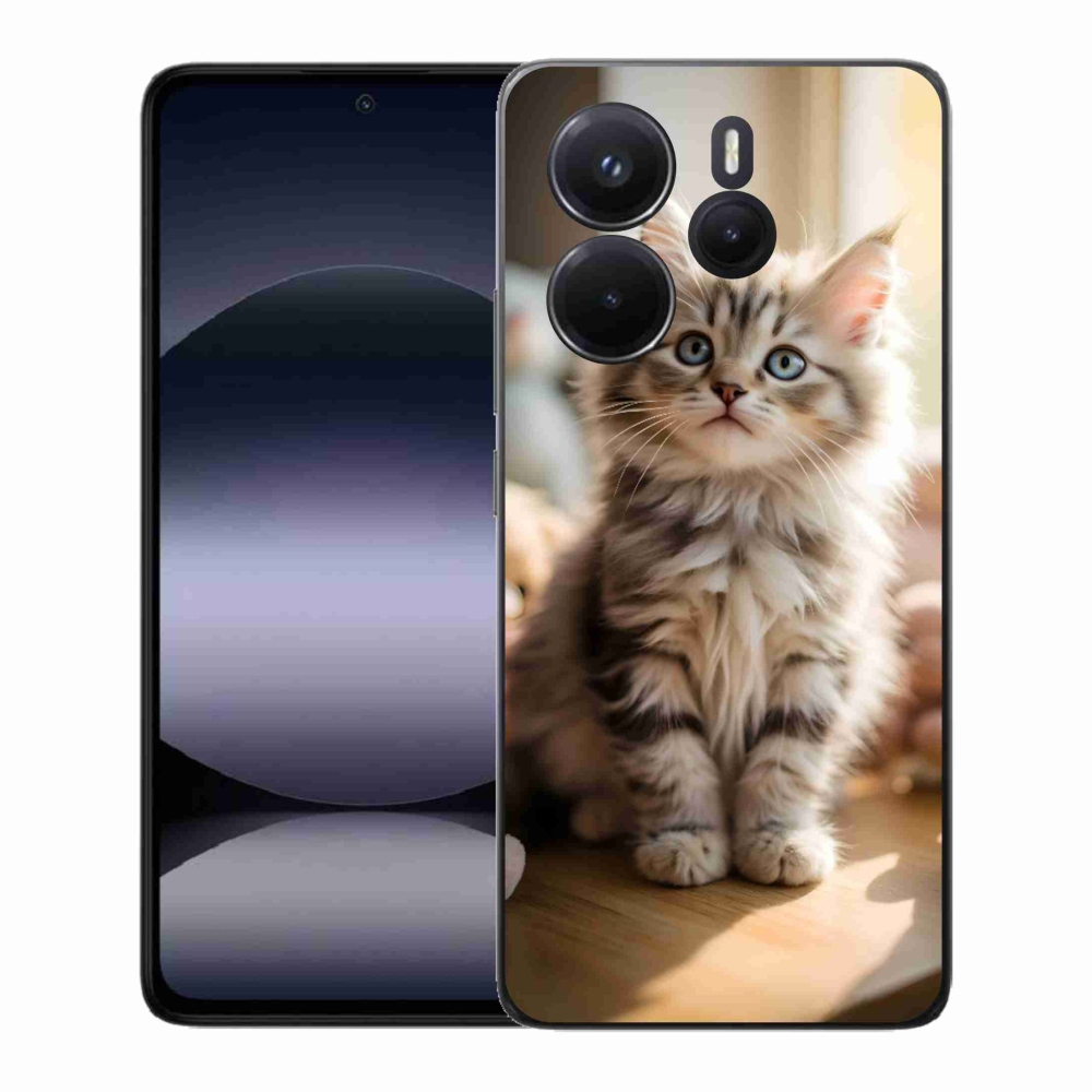 Gél borítás mmCase a Xiaomi Redmi Note 14-hez - aranyos cica 10