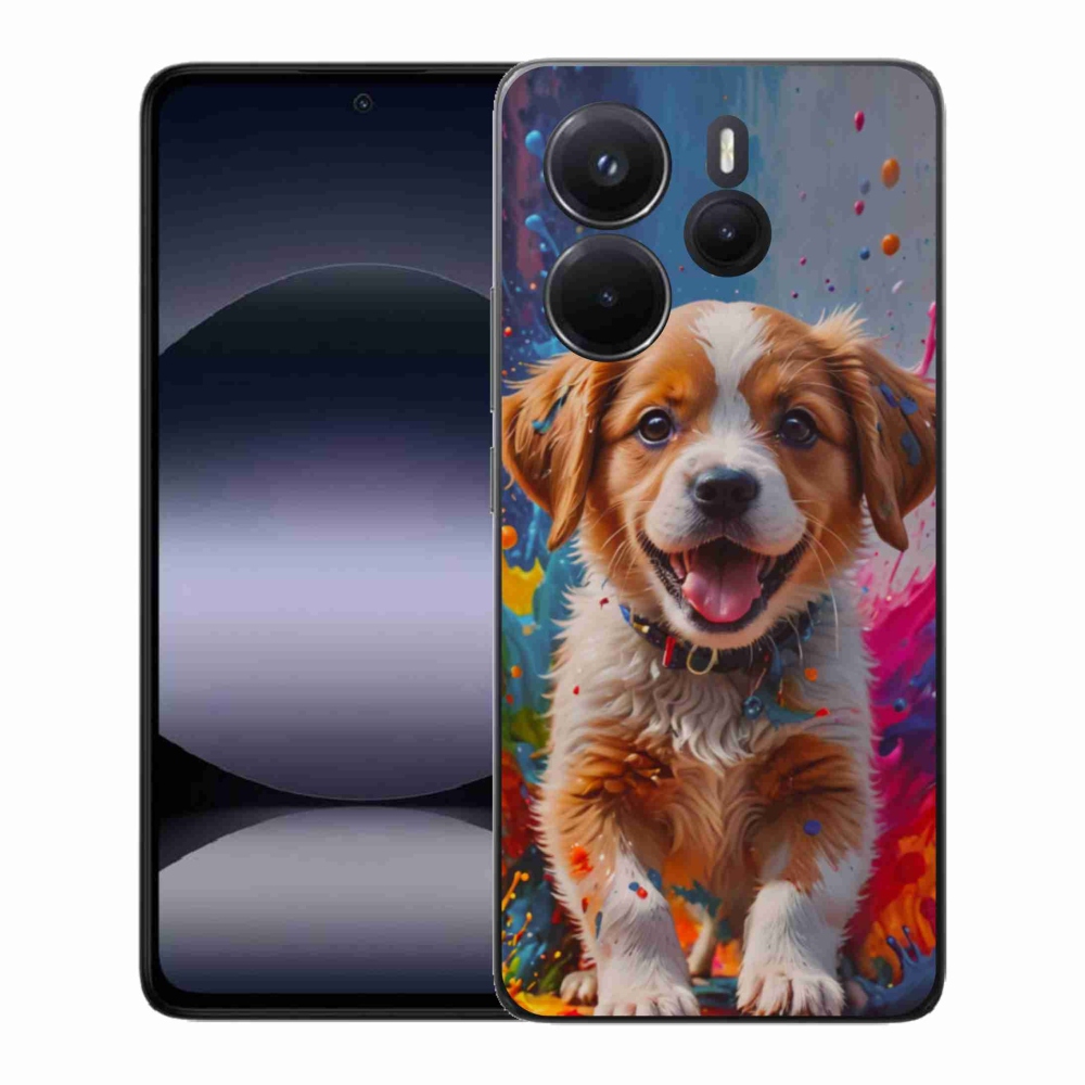 Gél borítás mmCase a Xiaomi Redmi Note 14-hez - aranyos kiskutya 3