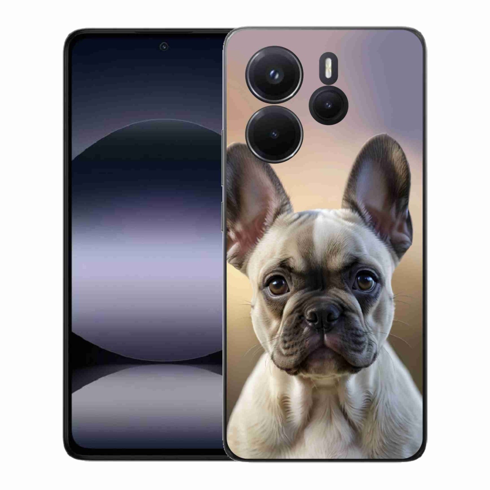 Gél borítás mmCase a Xiaomi Redmi Note 14-hez - aranyos francia bulldog
