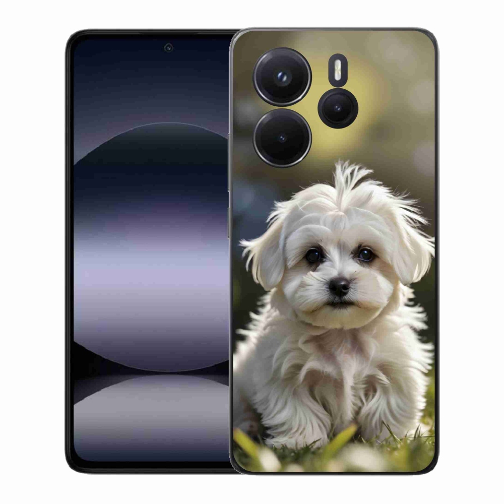 Gél borítás mmCase a Xiaomi Redmi Note 14-hez - aranyos máltai kutya