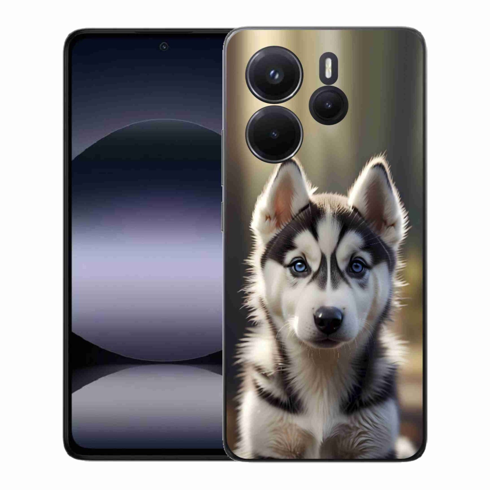 Gél borítás mmCase a Xiaomi Redmi Note 14-hez - aranyos szibériai husky