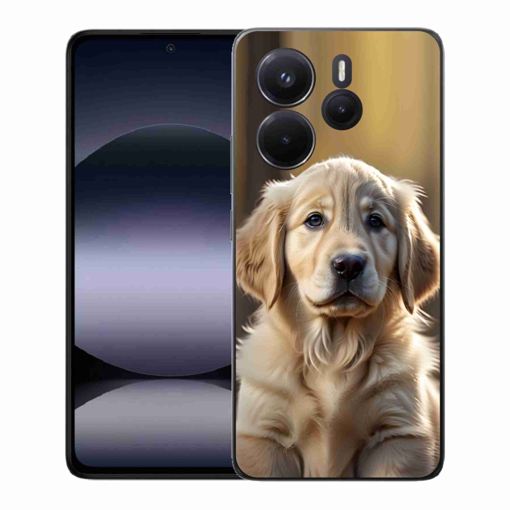 Gél borítás mmCase a Xiaomi Redmi Note 14-hez - aranyos arany retriever