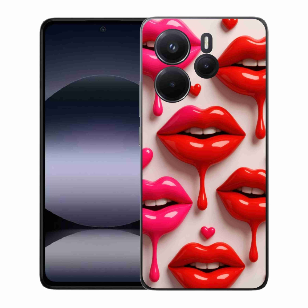 Gél borítás mmCase a Xiaomi Redmi Note 14-hez - ajkak 2