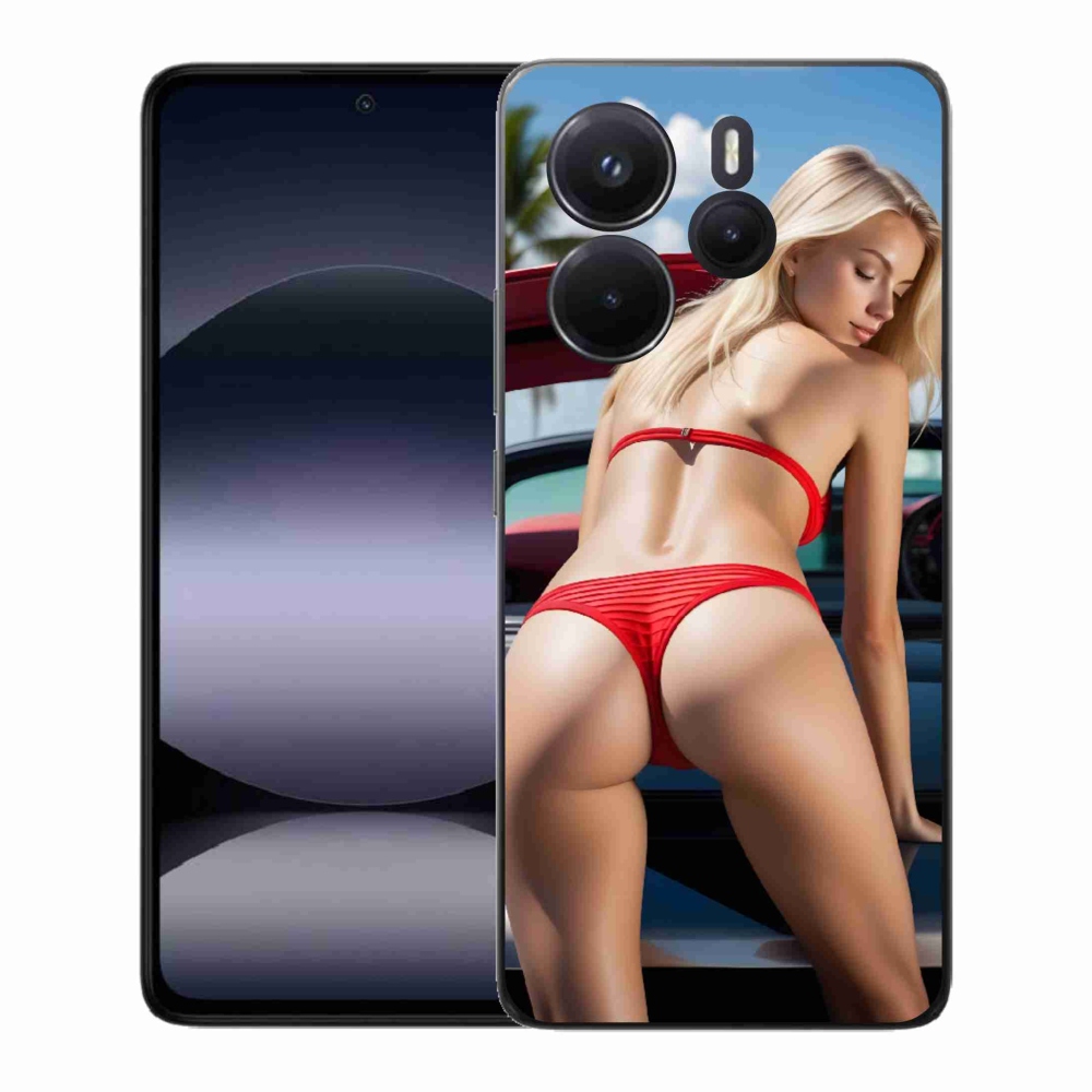 Gél borító mmCase a Xiaomi Redmi Note 14-hez - szexi nő 2