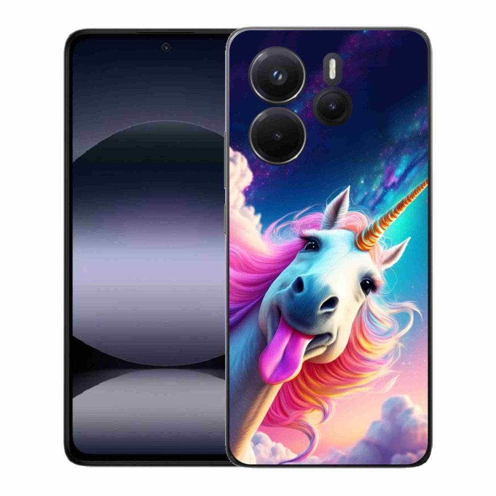 Gél borítás mmCase a Xiaomi Redmi Note 14-hez - őrült egyszarvú