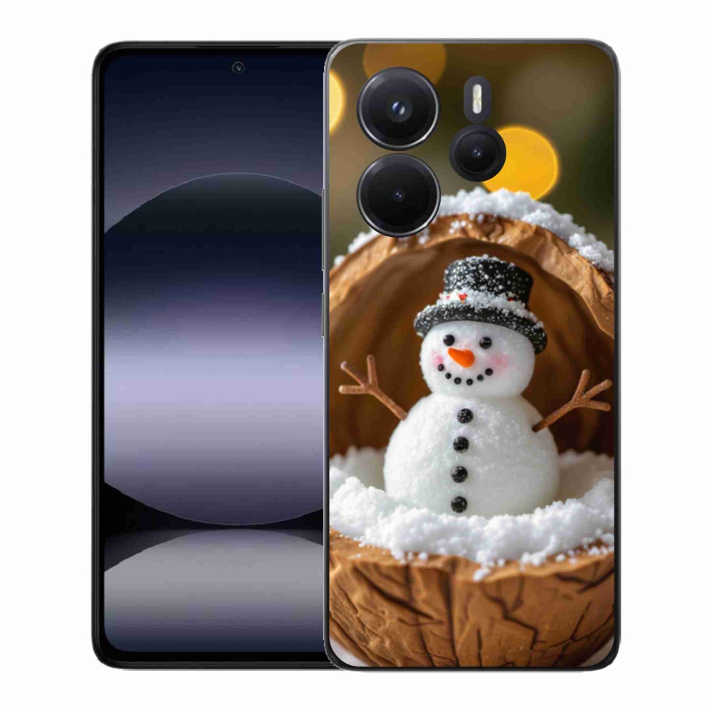 Gél borítás mmCase a Xiaomi Redmi Note 14-hez - hóember 4