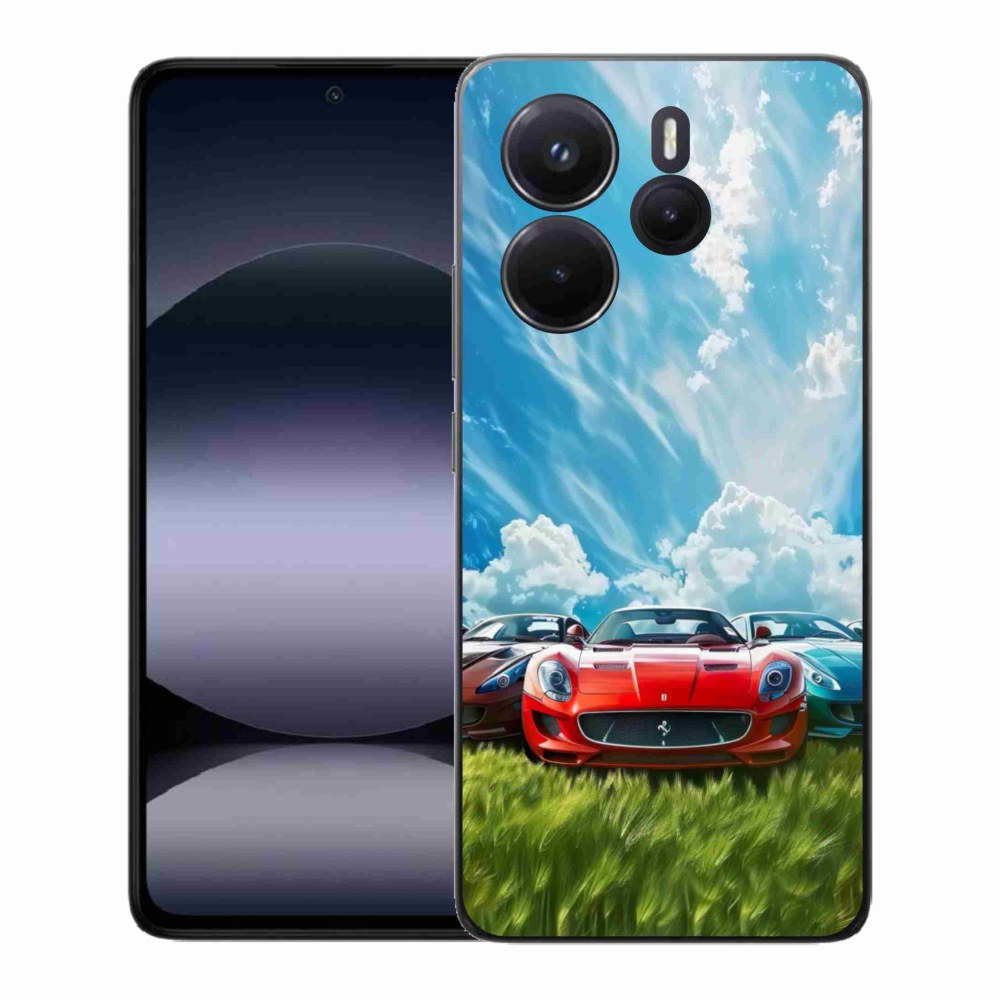 Gél borítás mmCase a Xiaomi Redmi Note 14-hez - sportkocsikhoz