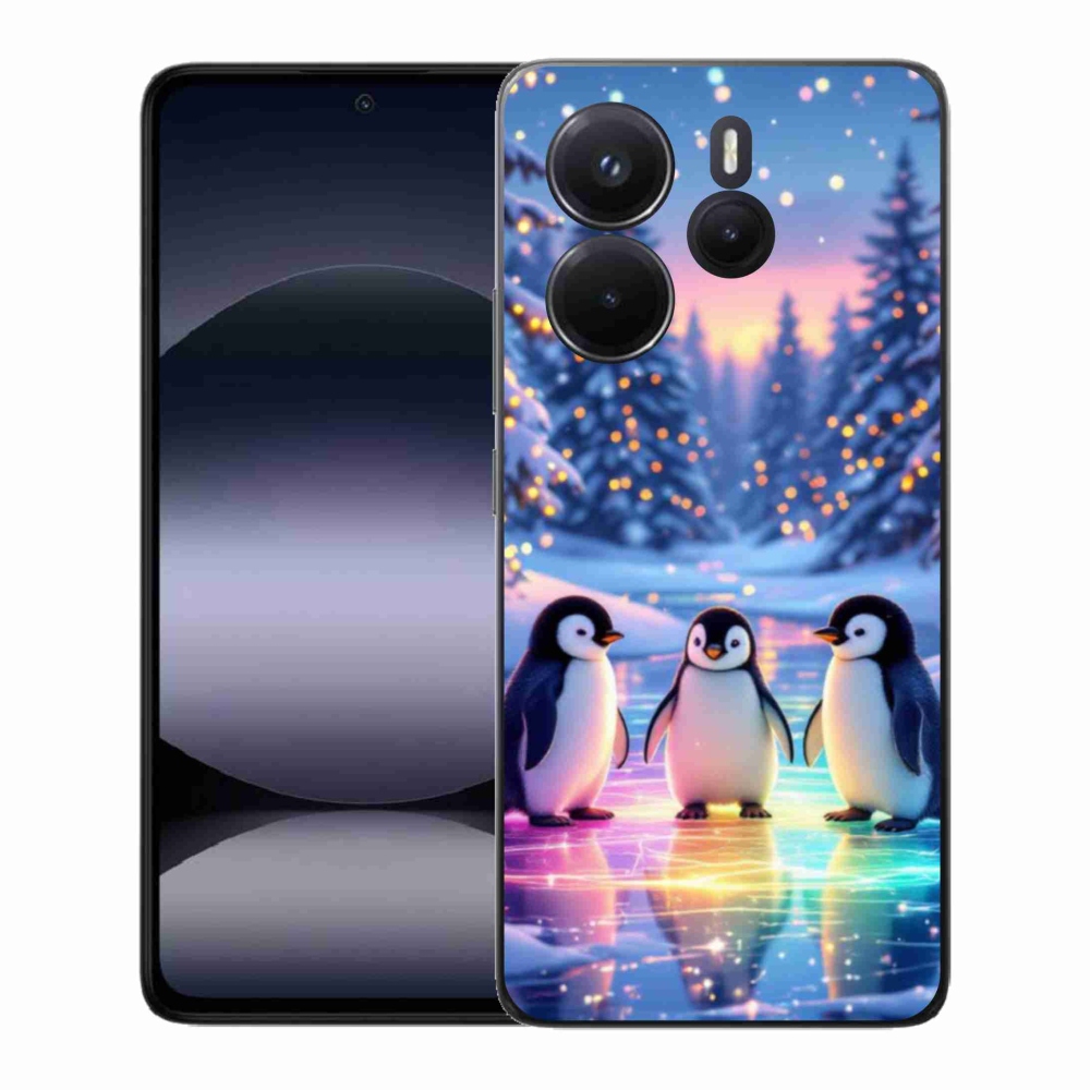 Gél borítás mmCase a Xiaomi Redmi Note 14-hez - pingvinek