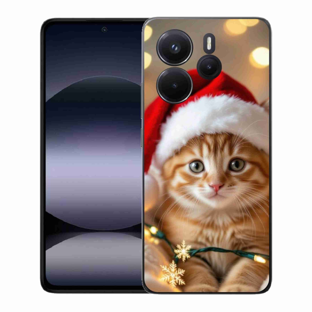 Gél borítás mmCase a Xiaomi Redmi Note 14-hez - Karácsonyi cica