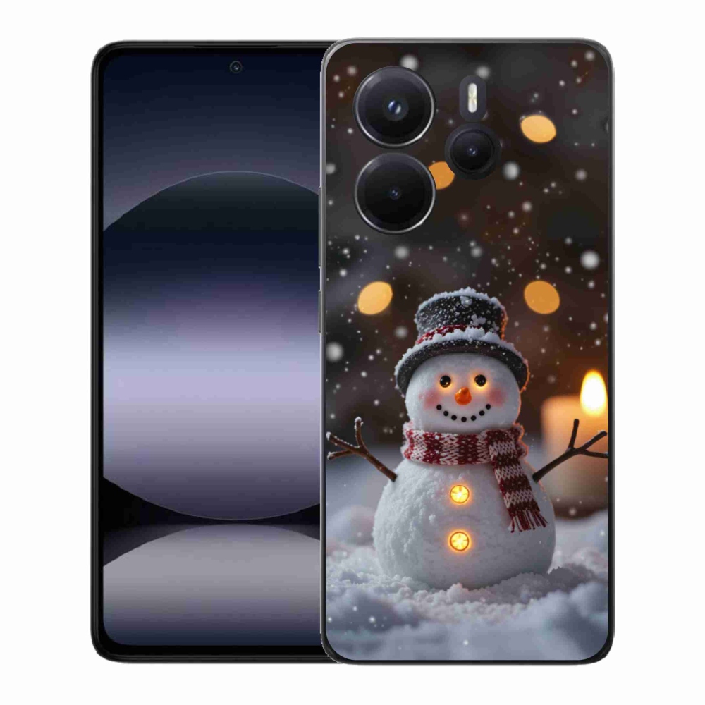 Gél borítás mmCase a Xiaomi Redmi Note 14-hez - boldog hóember