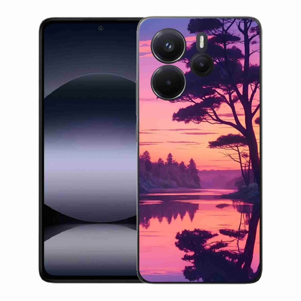 Gél borítás mmCase a Xiaomi Redmi Note 14-hez - naplemente a tó felett