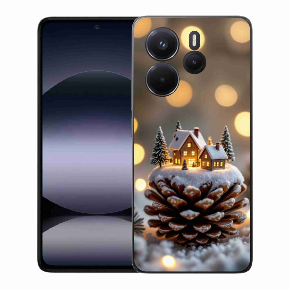 Gél borítás mmCase a Xiaomi Redmi Note 14-hez - téli falu