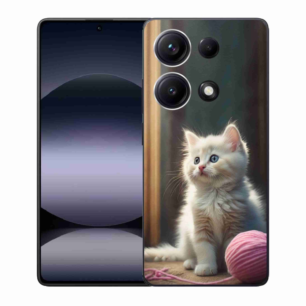 Gél borítás mmCase a Xiaomi Redmi Note 14S-hez - fehér cica 2