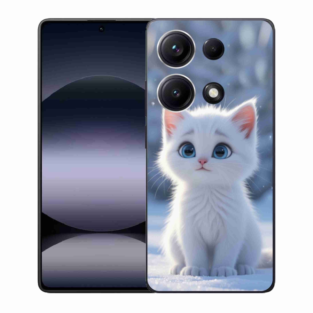 Gél borítás mmCase a Xiaomi Redmi Note 14S-hez - fehér cica 3