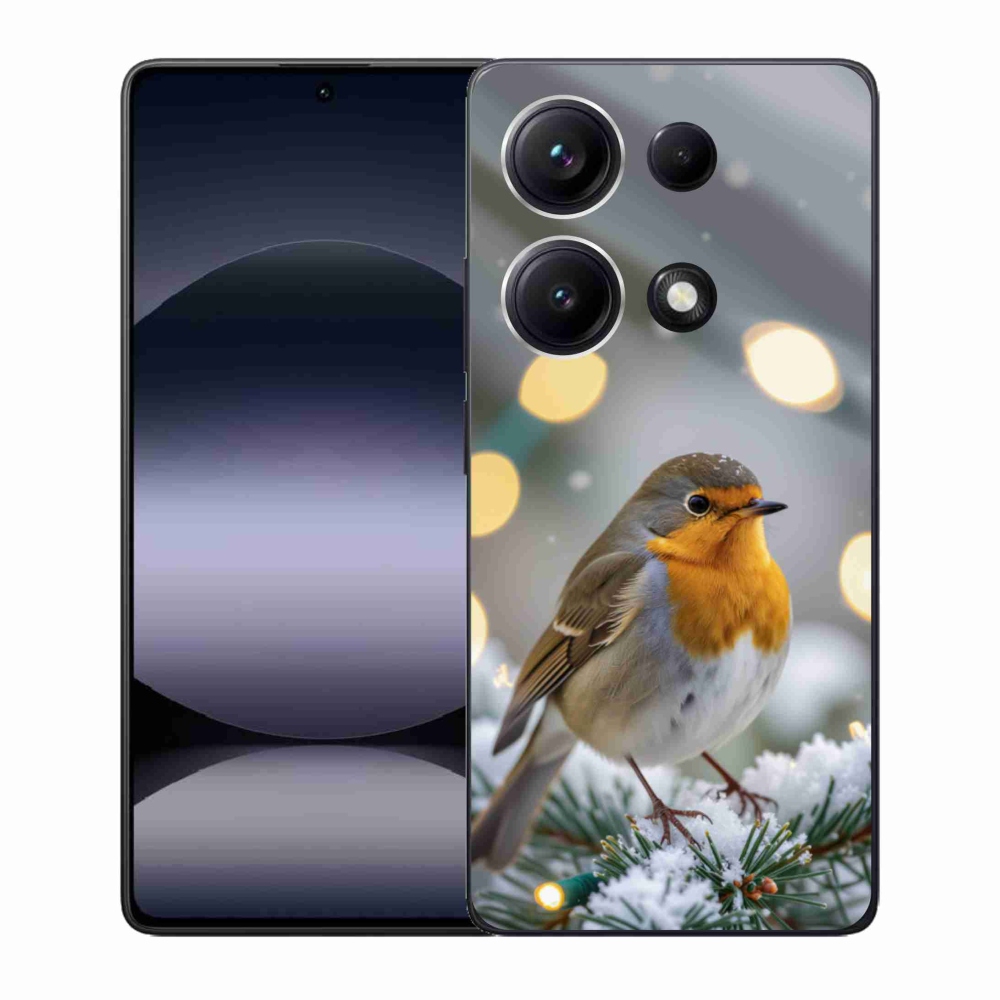 Gél borítás mmCase a Xiaomi Redmi Note 14S-hez - piros télen