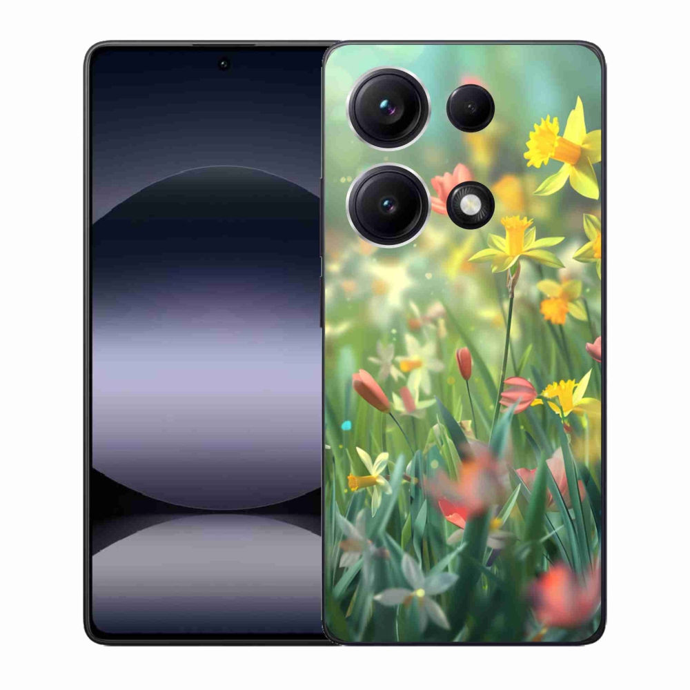 Gél borító mmCase a Xiaomi Redmi Note 14S-hez - tavaszi virágok