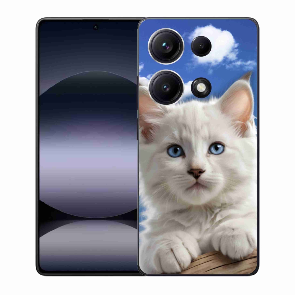 Gél borító mmCase a Xiaomi Redmi Note 14S-hez - cica és felhők