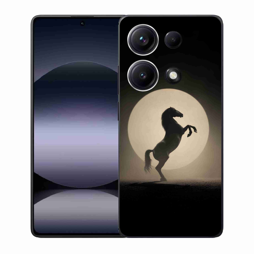 Gél borítás mmCase a Xiaomi Redmi Note 14S-hez - ló sziluettben