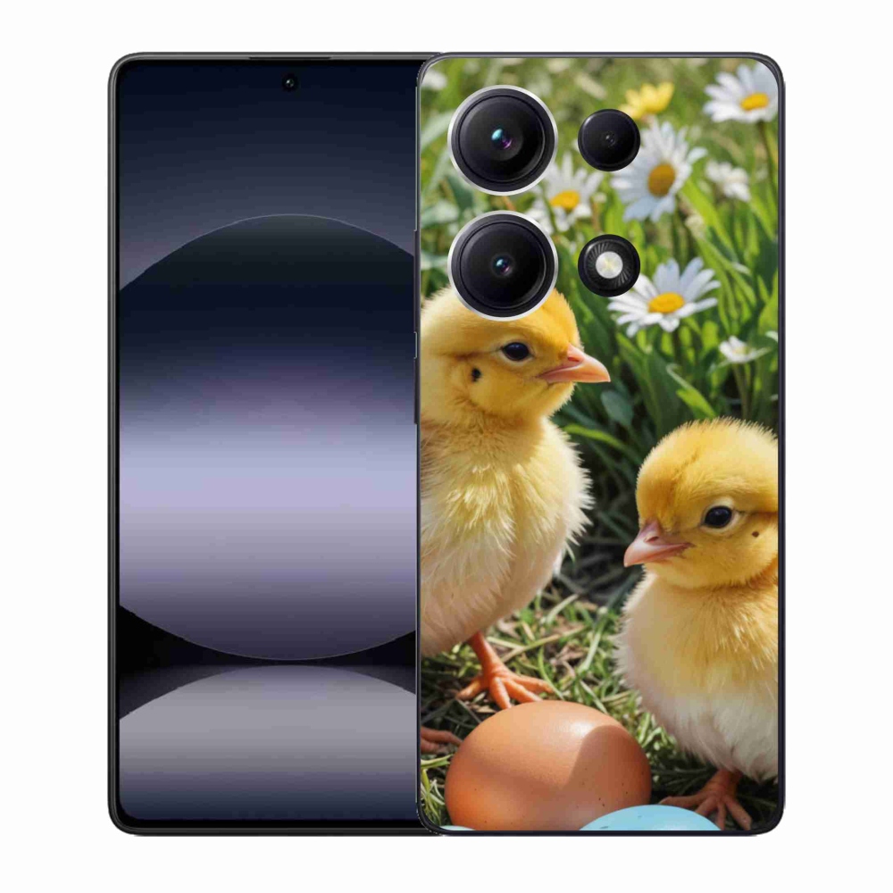 Gél borítás mmCase a Xiaomi Redmi Note 14S-hez - csirkék