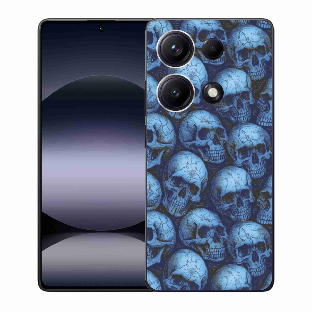Gél borítás mmCase a Xiaomi Redmi Note 14S-hez - koponyák