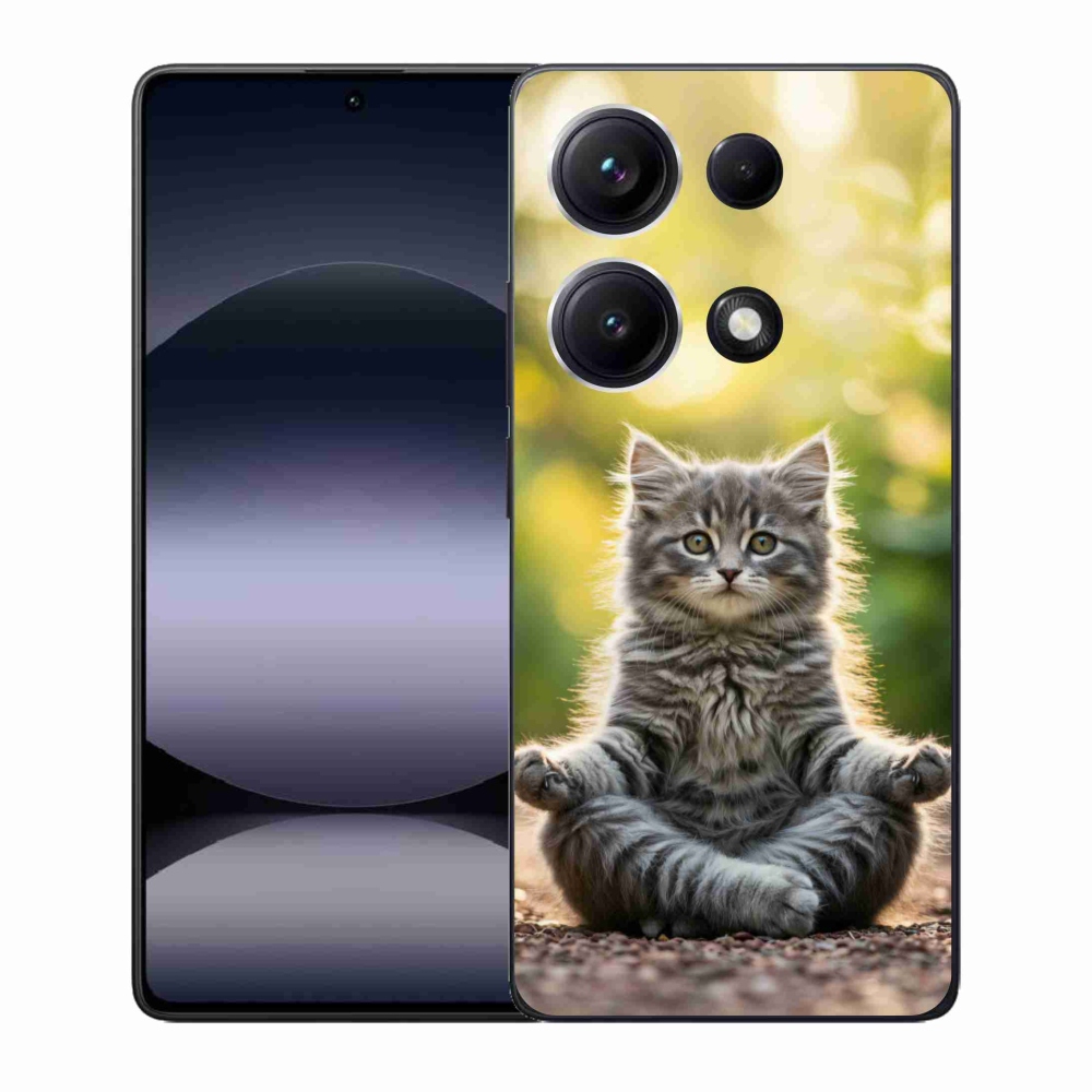 Gél borító mmCase a Xiaomi Redmi Note 14S-hez - meditáló cica